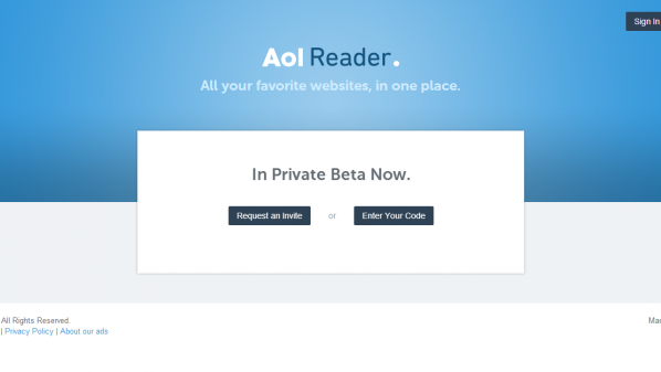 شركة AOL تطلق خدمة لقراءة الخلاصات بديلة لجوجل ريدر