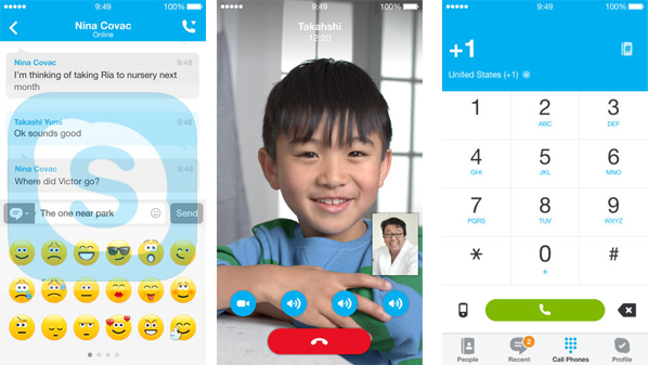شركة مايكروسوفت تعيد تصميم تطبيق Skype ليتوافق مع نظام iOS 7